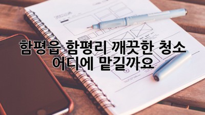함평읍 함평리 깨끗한 청소, 어디에 맡길까요?